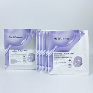 메디앤서 카밍 콜라겐 마스크 - MEDIANSWER CALMING COLLAGEN MASK, 5개입, 1개