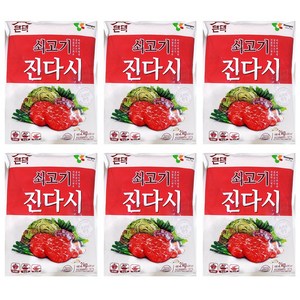 쇠고기다시 영미 2kg 업소용 대용량 조미료 다시다, 6개