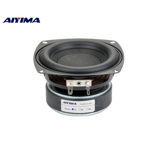 AIYIMA 1Pcs 4인치 서브우퍼 스피커 유닛 HIFI 48옴 100W 우퍼 사운드 스피커 홈시어터 딥베이스 라우드세이커, 4옴 스피커