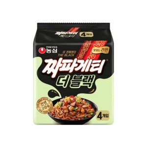 짜파게티 더 블랙 116g, 4개