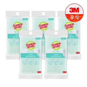 3M 스카치브라이트 향균 망사 수세미, 1개, 5개입