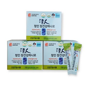 청인 장건강하나로 유산균, 3개, 150g