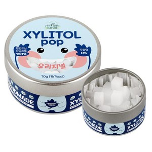 수제 장인 자일리톨 팝 캔디 사탕 70g 핀란드산 100% 오리지널, 1개