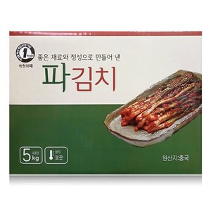 수입산 숙성 파김치 5kg 중국산 종이박스 포장, 1개