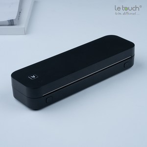 레터치 휴대용 프린터 무선 라벨 A4 모바일 미니 메모 열전사 감열식, 블랙