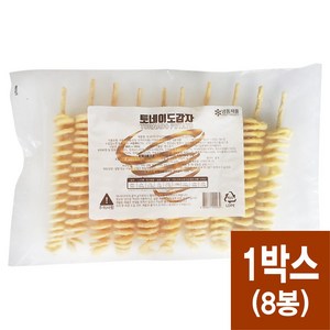 [한박스 8봉] 토네이도감자 800g(80gx10개입) 회오리감자 [코리아타임스퀘어], 8개, 800g