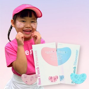 프롬키즈 선패치 5p 유아 어린이 무자극 쿨링 자외선차단 하트 패치, 10g, 1박스, 핑크 프린세스