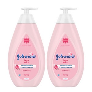 존슨즈 베이비 로션 핑크, 750ml, 2개