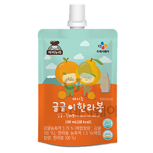 아이누리 마시는 귤귤이 한라봉 주스, 100ml, 80개