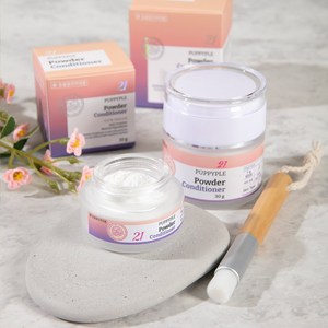 퍼피플 강아지눈물파우더 강아지 눈물자국 눈꼽 눈가 발바닥 습진 방지, 80g(-브러쉬 미포함)
