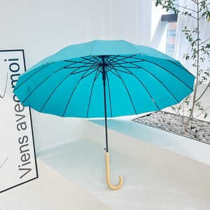 씨엘 튼튼한 16살대 우드우드해 손잡이 장우산 C09002