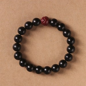 염주 불교용품 단주 행운의부적 박달나무 108염주 10mm, 흑단목