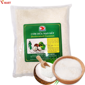 [루츠팜] 베트남 건조 코코넛 250g COM DUA NAO SAY 건코코넛 코코넛가루 데시케이트 coconut meat, 1개