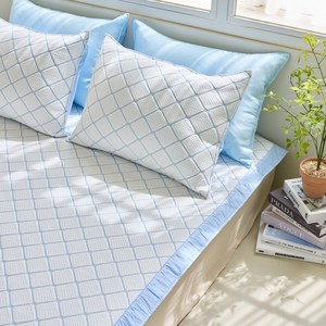 [급속냉감]멜루나 무더위 싸악 아이스쿨링 냉감패드 시원한 여름 침대패드, 옵션1.헤링본