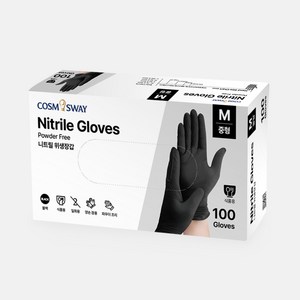 코스모스웨이 튼튼한 니트릴 장갑 100매입