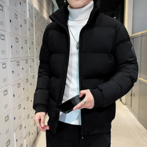 탁월한 보온 남자 경량 패딩점퍼 아우터 남성 블랙