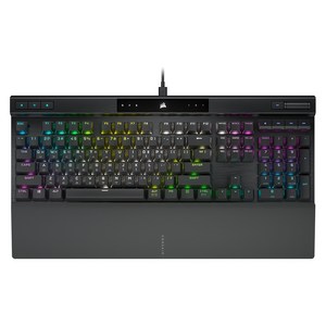 커세어 K70 RGB PRO 게이밍 기계식 유선 일반형 키보드, 블랙, 청축