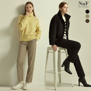 NNF 22FW 여성 기모 헤링본 밴딩 팬츠 3종 택1