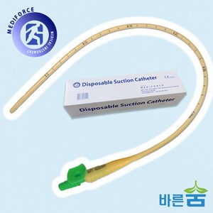 메디포스 석션카테터 2홀 밸브 50개/ 라텍스 8FR 10FR 12FR 14FR 16FR, 10FR(50개입), 1개