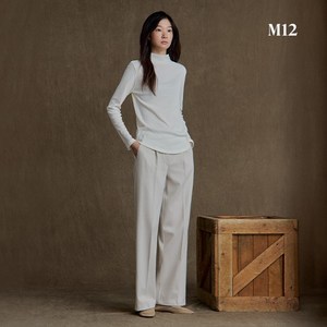 [런칭가89 900원]M12 24FW 여성 헤링본기모 세미와이드 팬츠 4종