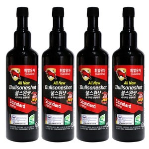 불스원 불스원샷 스탠다드 연료첨가제 가솔린 500ml, 4개, 가솔린/휘발유