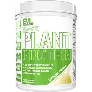 Evlution Nutrition 스택드 플랜트 프로틴, 1개, 680g