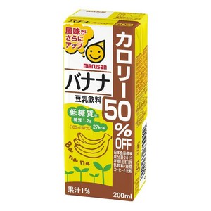 마루산 두유 음료 맥아 커피 칼로리 50 오프 200ml 24개, 바나나