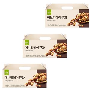 오하루 자연가득 에브리데이 견과 25포 x 3박스, 500g, 3개