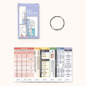 뽀너스 간호지식카드 41종 세트, 혼합색상, 1세트