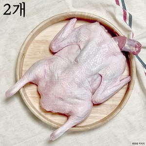 [팜스제임] 백숙용 통오리 23호 2.3kg 생오리 (냉장) 보양식 오리탕, 2개