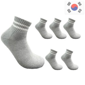 비바슈슈 여성용 더블 쿠션 러닝 스포츠 스트라이프 단목 양말 6켤례 (230~250mm)