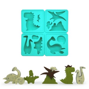 이크 실리콘 다용도틀 얼음틀 9종, 07 공룡세상
