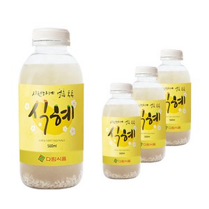 다림식품 얼음 동동 식혜, 4개, 500ml