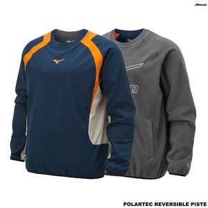 [빠른배송] 미즈노 POLARTEC REVERSIBLE PISTE 네이비 통기성 속건성 보온성 남녀공용 리버시블 피스테