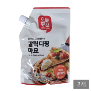 오늘좋은 갈릭디핑마요, 2개, 330g