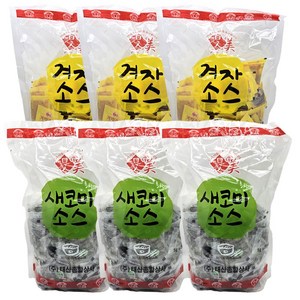 태산 1회용 겨자 (3g X 200개) + 식초 (5g X 200개) 냉면 배달, 3세트, 1.2kg