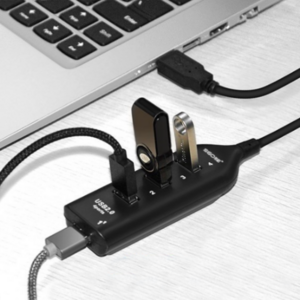 직장인 필수품 USB 2.0 4포트 멀티 허브, 화이트, 1개