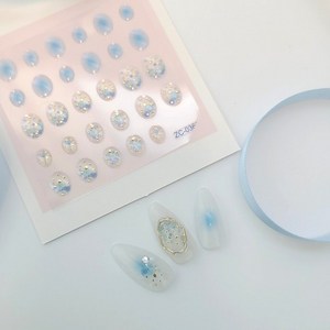 네일아트스티커 뷰티 하늘타원 엠보젤리 ZC-0365, 1개