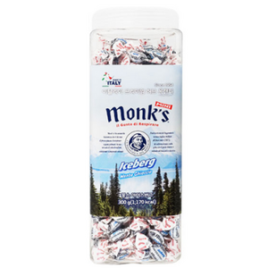 Monks 아이스버그 목캔디, 300g, 4개