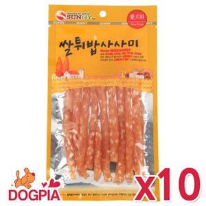 써니 강아지간식, 10개, 70g, 쌀스틱 사사미 70g