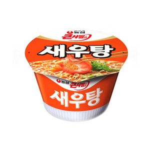 농심 새우탕 큰사발면 115g, 6개