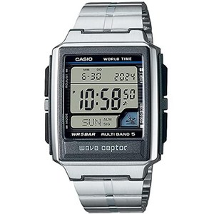 WAVE CEPTOR [CASIO] WATK SCEPTER RADE CLOCK SUPER ILLUMINATOR 유형 (높은 밝기 LED 조명) WV-59RD-1AJF 남성 실버