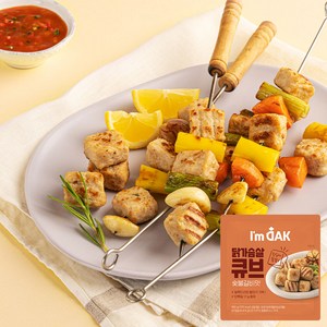 아임닭 닭가슴살 큐브 숯불갈비맛 6/15/30/50팩, 100g, 6개