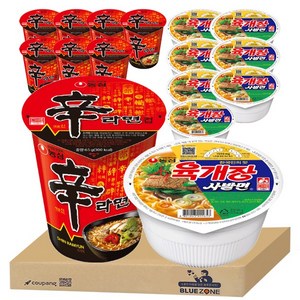 농심 소컵 세트(신라면8개+육개장사발면8개)