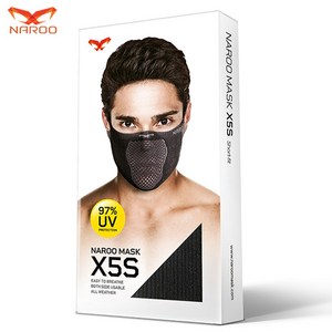 나루 X5s 사계절용 운동 자전거 러닝 골프 스포츠 마스크, FREE, 블랙