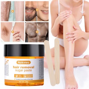 브라질리언왁싱 전신제모 깨끗 다리 겨드랑이 몸 얼굴 얼굴 제모 제거 sugaring 셀프왁싱세트 왁싱, 2개