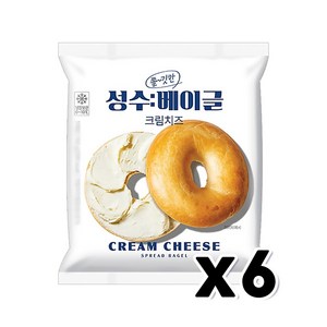 성수베이글 크림치즈, 6개, 150g