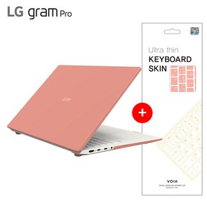 2024/25년 LG 그램 프로 케이스 16인치 노트북케이스 16ZD90SP 16Z90SP 파우치가방, 핑크+키스킨(핑크), 1개