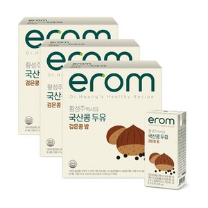 이롬 황성주 박사의 국산콩 두유 검은콩 밤, 48개, 190ml