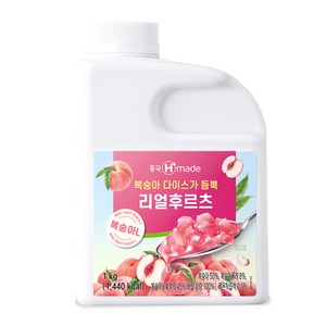 (냉동) 흥국 복숭아L 1kg 리얼후르츠, 1개